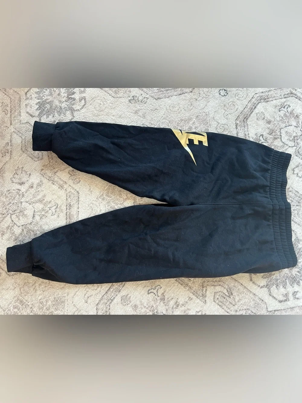 Kids' Sportswear Club Fleece Logo Joggers black and gold